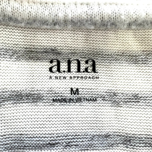 Ana Women Striped Long Sleeve Top Size Medium - Picture 4 of 5